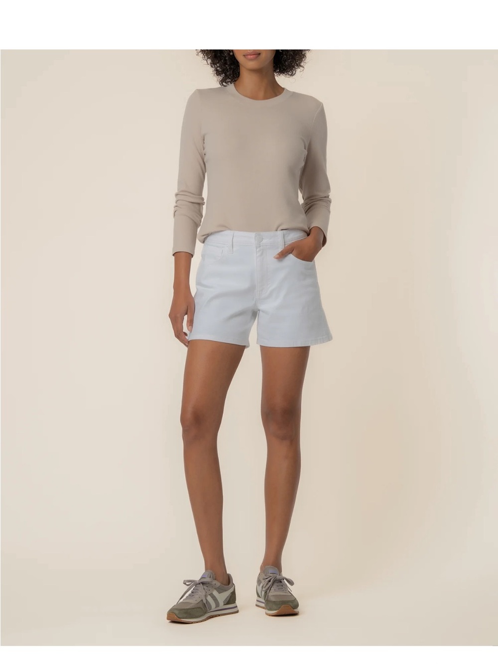 Kut From The Cloth White Denim Shorts